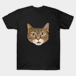 Tabby Cat Drawing T-Shirt